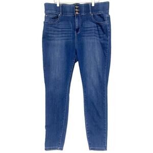 Arula Jeans Women's Size 16 Blue Denim Wide Belt Loop Cotton Blend